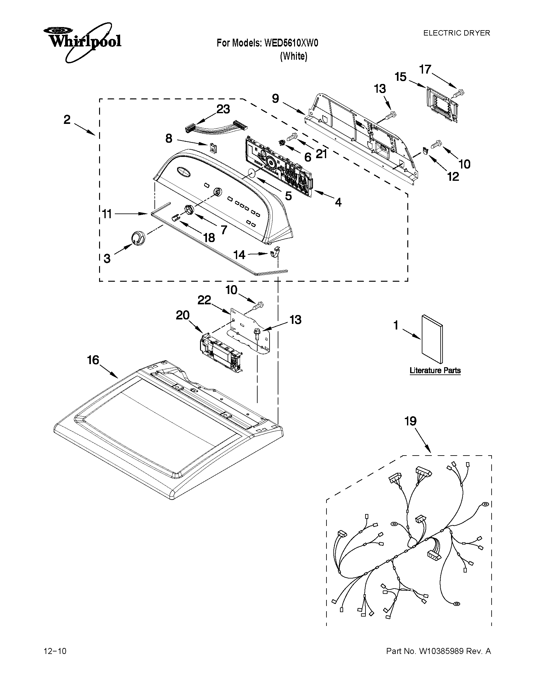 Top and console parts