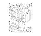 Whirlpool WED5610XW0 cabinet parts diagram