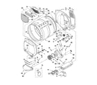 Whirlpool WED5610XW0 bulkhead parts diagram