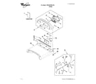 Whirlpool 7MWGD7800XW0 top and console parts diagram