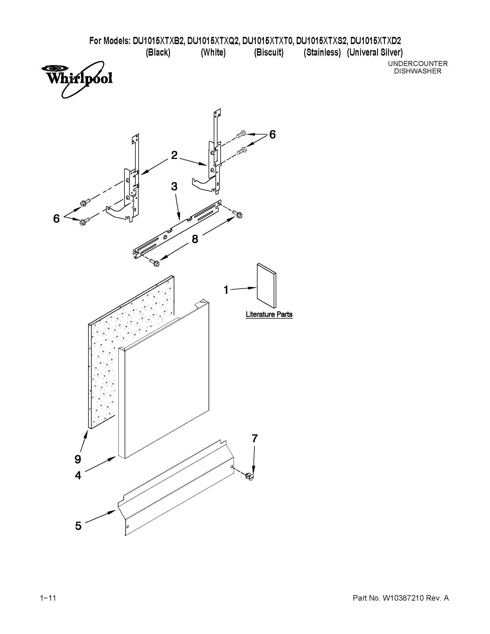 Door and panel parts