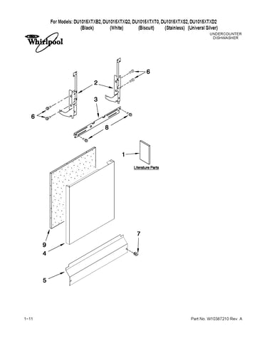 Door and panel parts