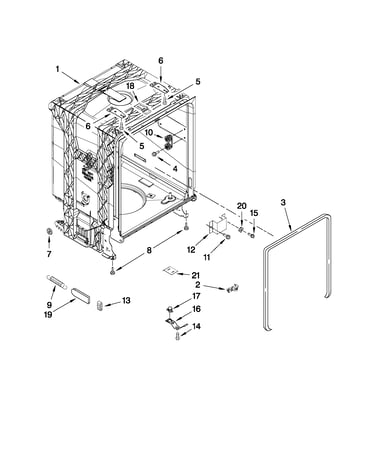 Tub and frame parts