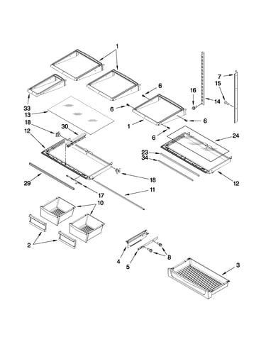 Shelf parts