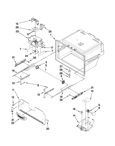 Freezer liner parts