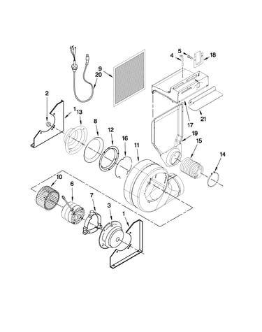 Blower assembly parts