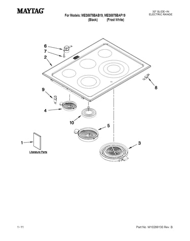Cooktop parts