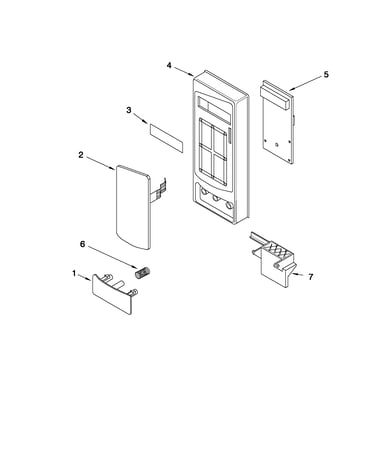 Microwave control panel parts