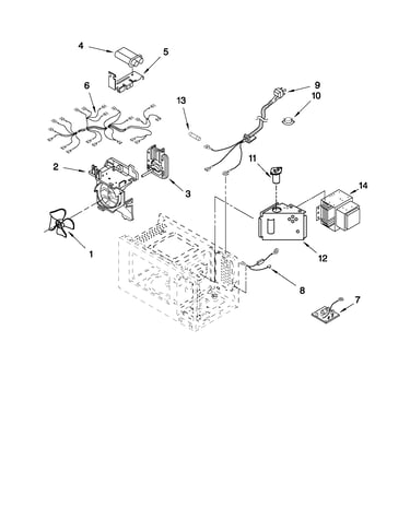 Microwave interior parts