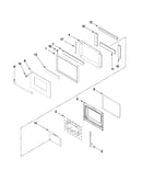 Oven door parts