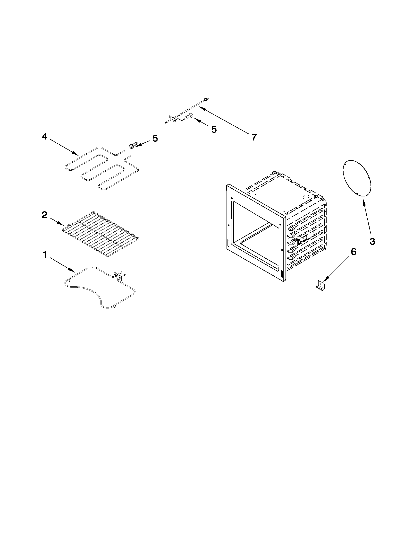 Internal oven parts