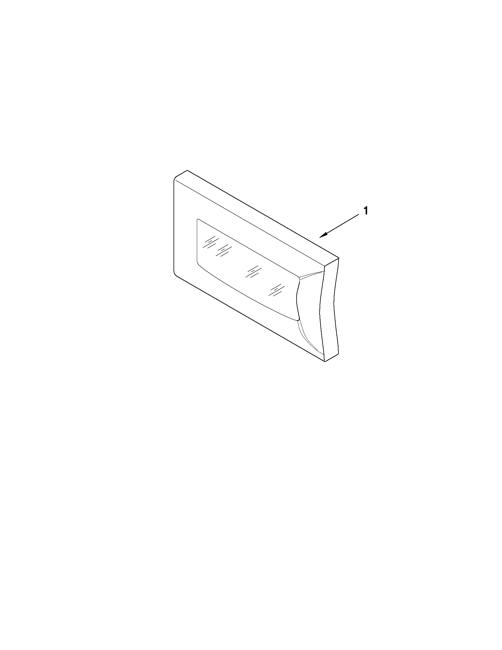 Microwave door parts