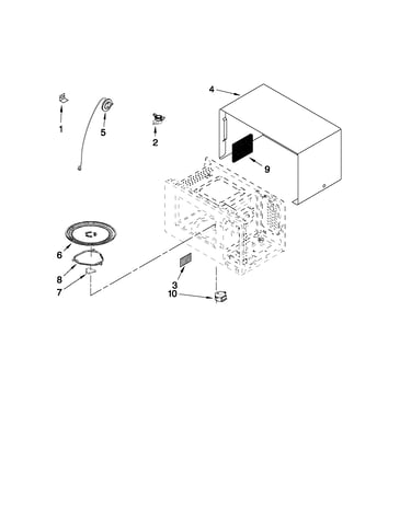 Microwave oven cavity parts