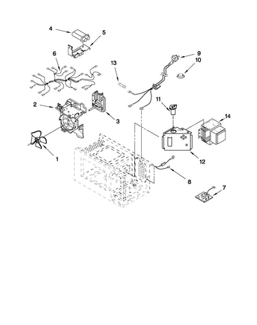 Microwave interior parts