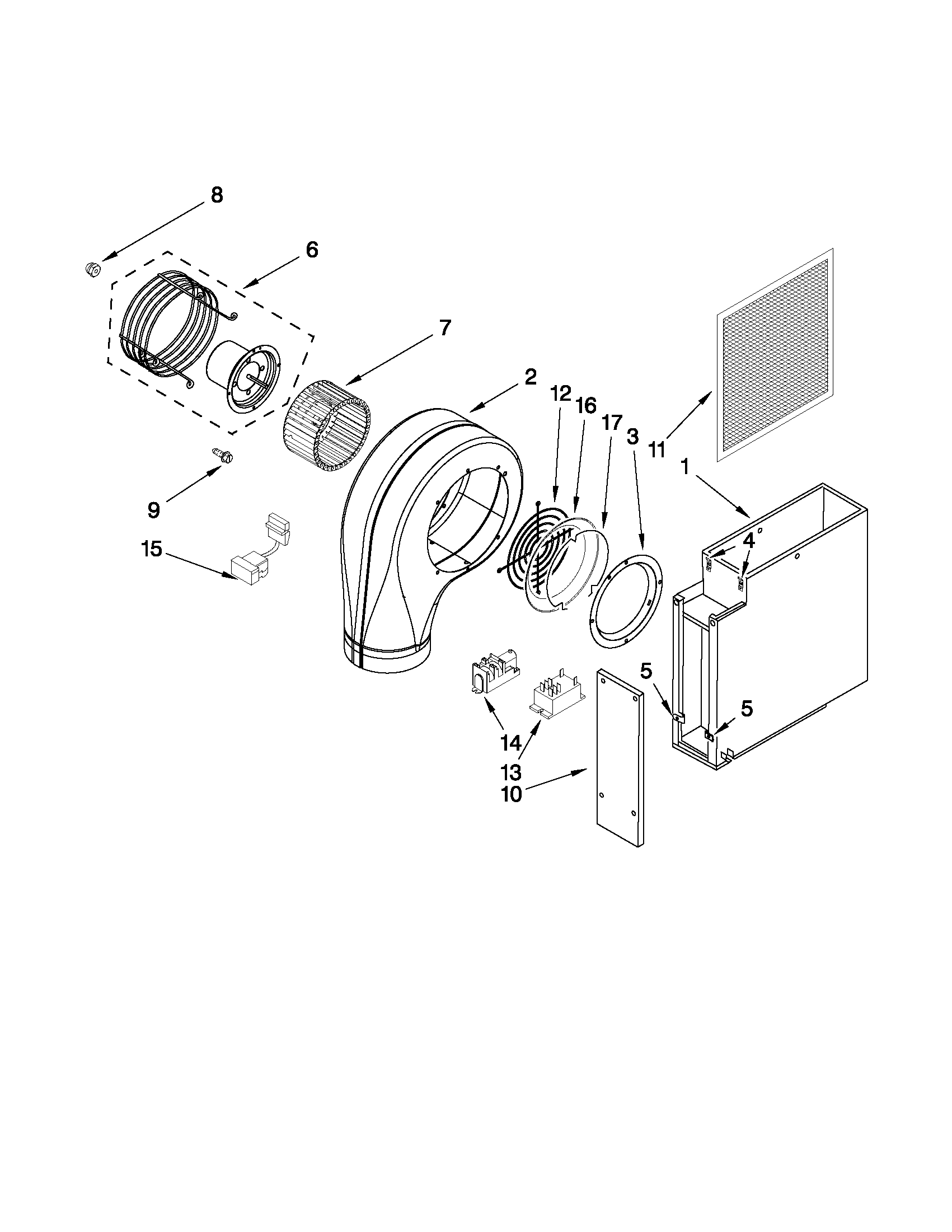 Blower unit parts