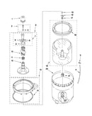 Agitator, basket and tub parts