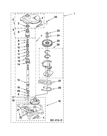 Gearcase parts