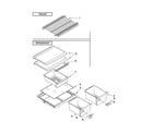 Magic Chef C8TXNGFXB00 shelf parts diagram