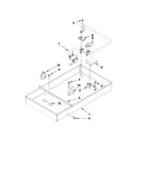 Burner box, gas valves, and switches
