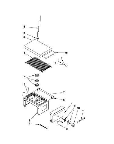 Side burner parts