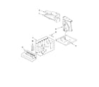 Whirlpool W5WCE055XW0 air flow and control parts diagram