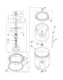Agitator, basket and tub parts