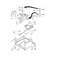 Roper RTW4440XQ0 machine base parts diagram