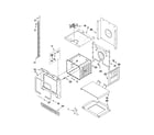 Whirlpool GBD309PVB03 upper oven parts diagram
