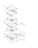 Refrigerator shelf parts