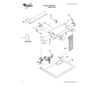 Whirlpool WED4890XQ0 top and console parts diagram