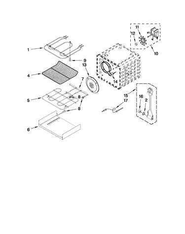 Internal oven parts