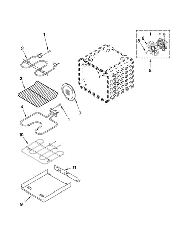 Internal oven parts
