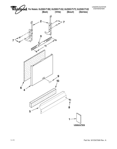 Door and panel parts