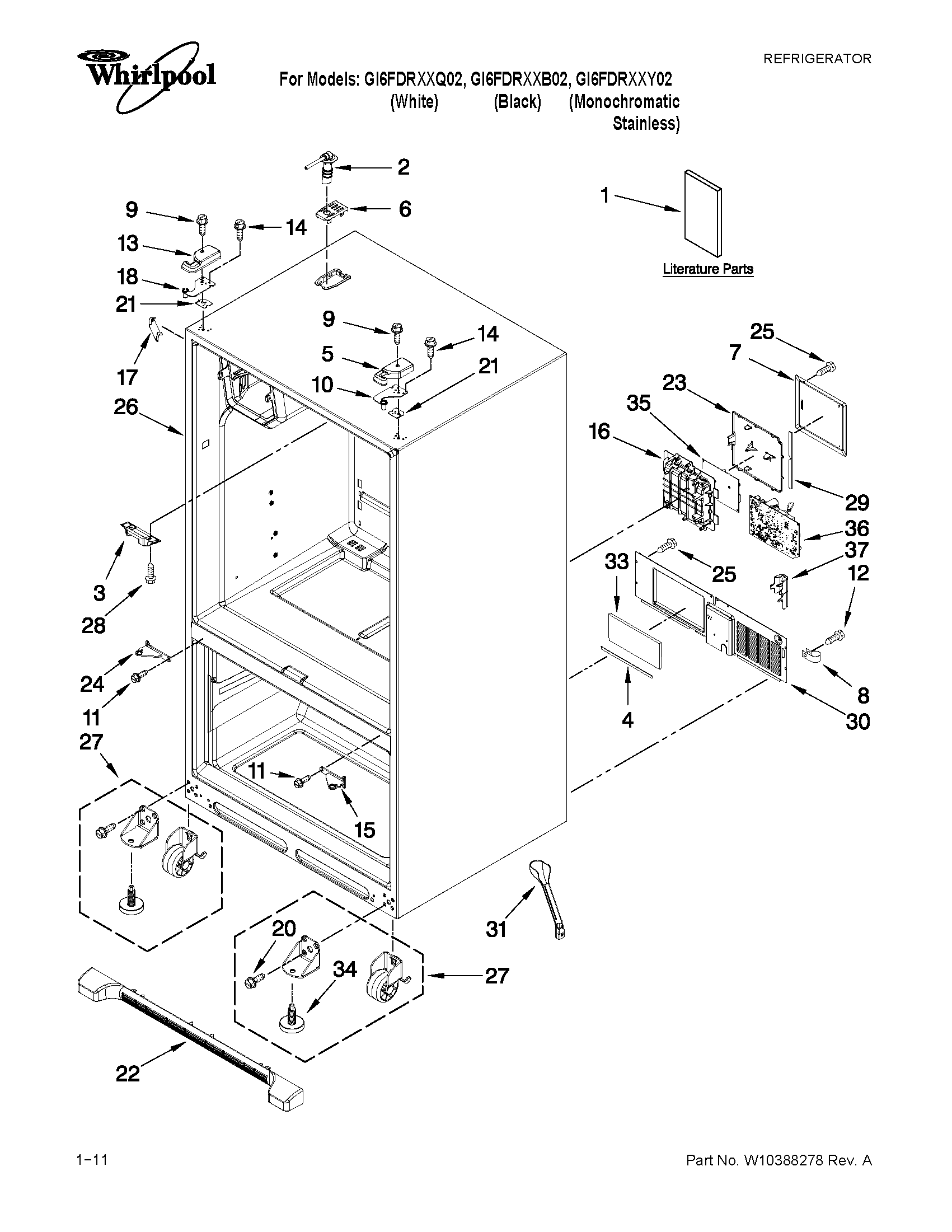Cabinet parts