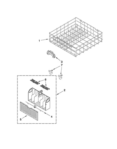 Lower rack parts