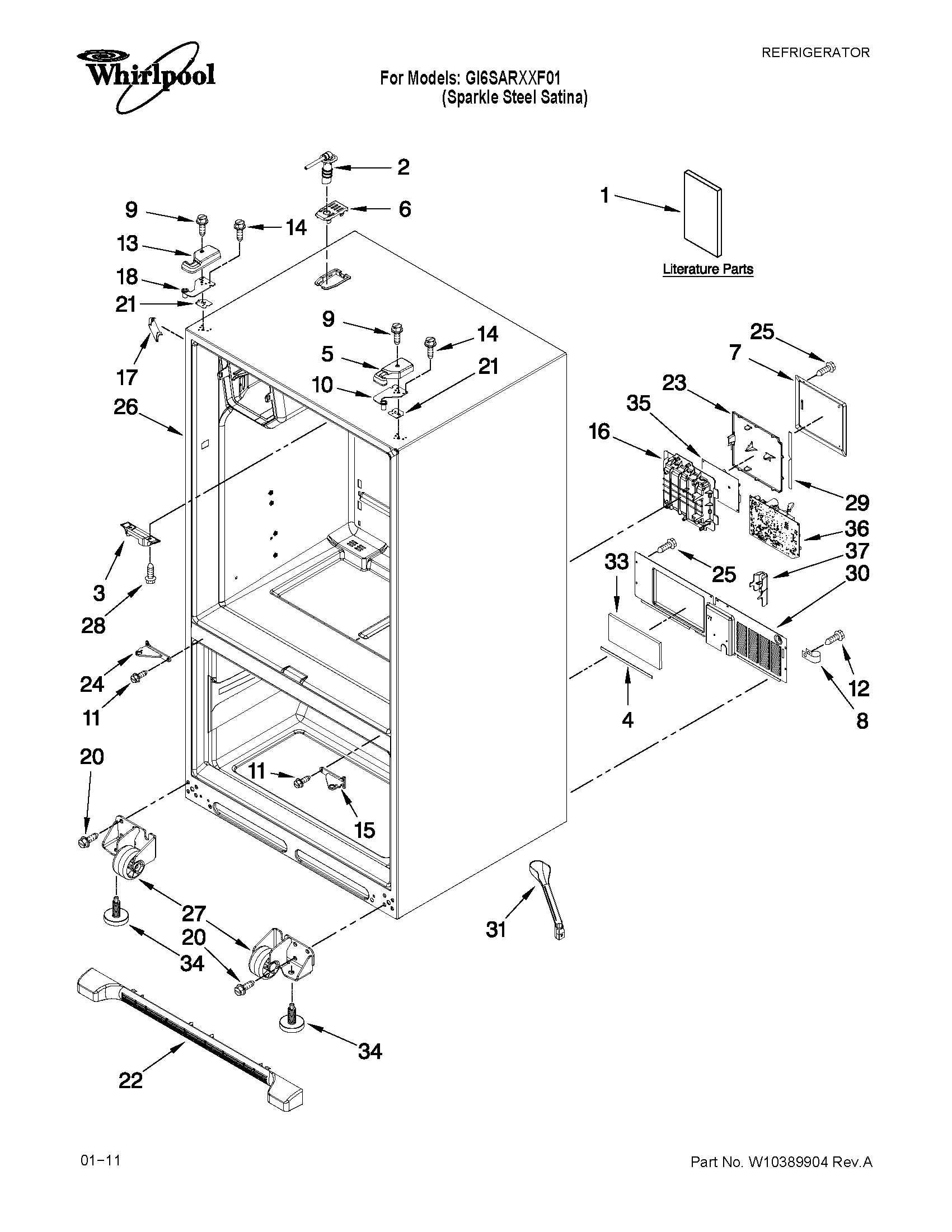 Cabinet parts