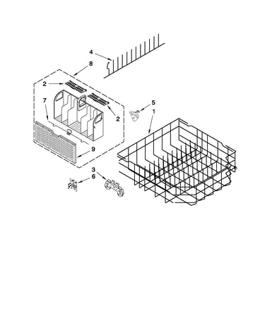 Lower rack parts