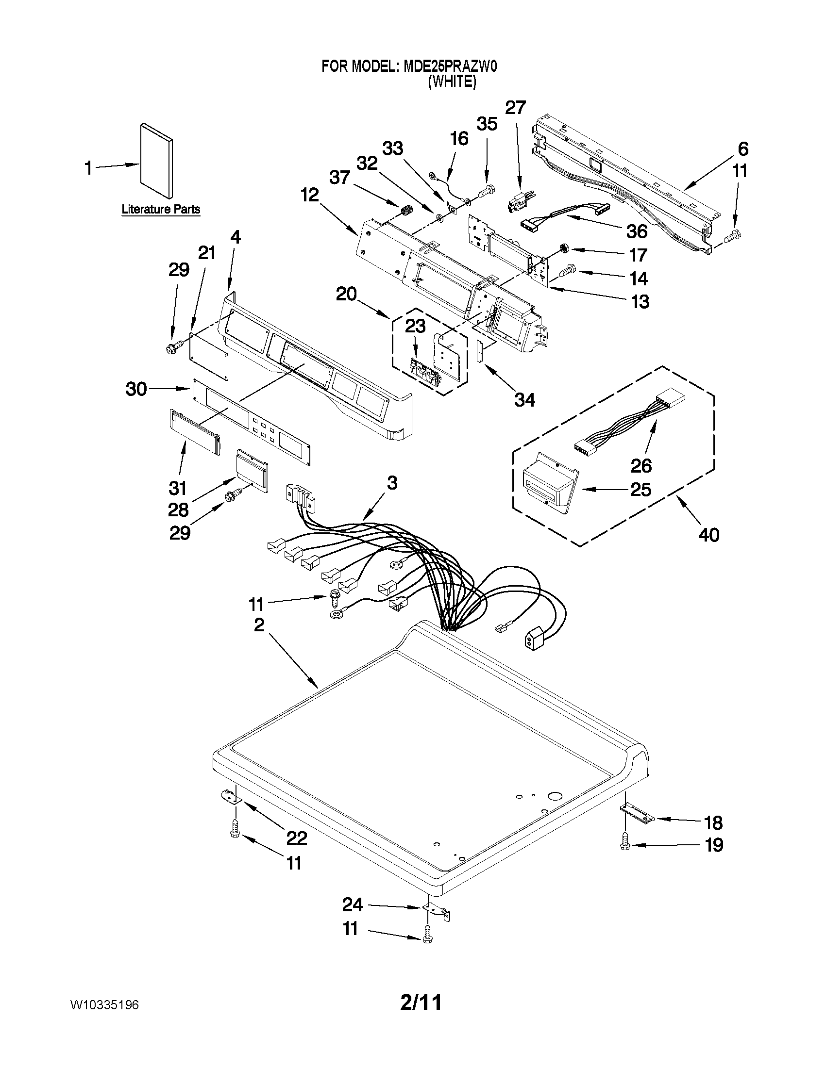 TOP AND CONSOLE PARTS