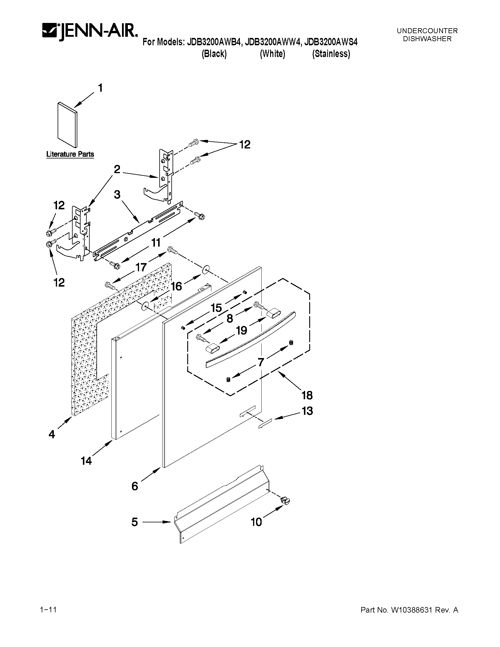Door and panel parts