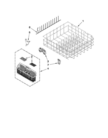Lower rack parts