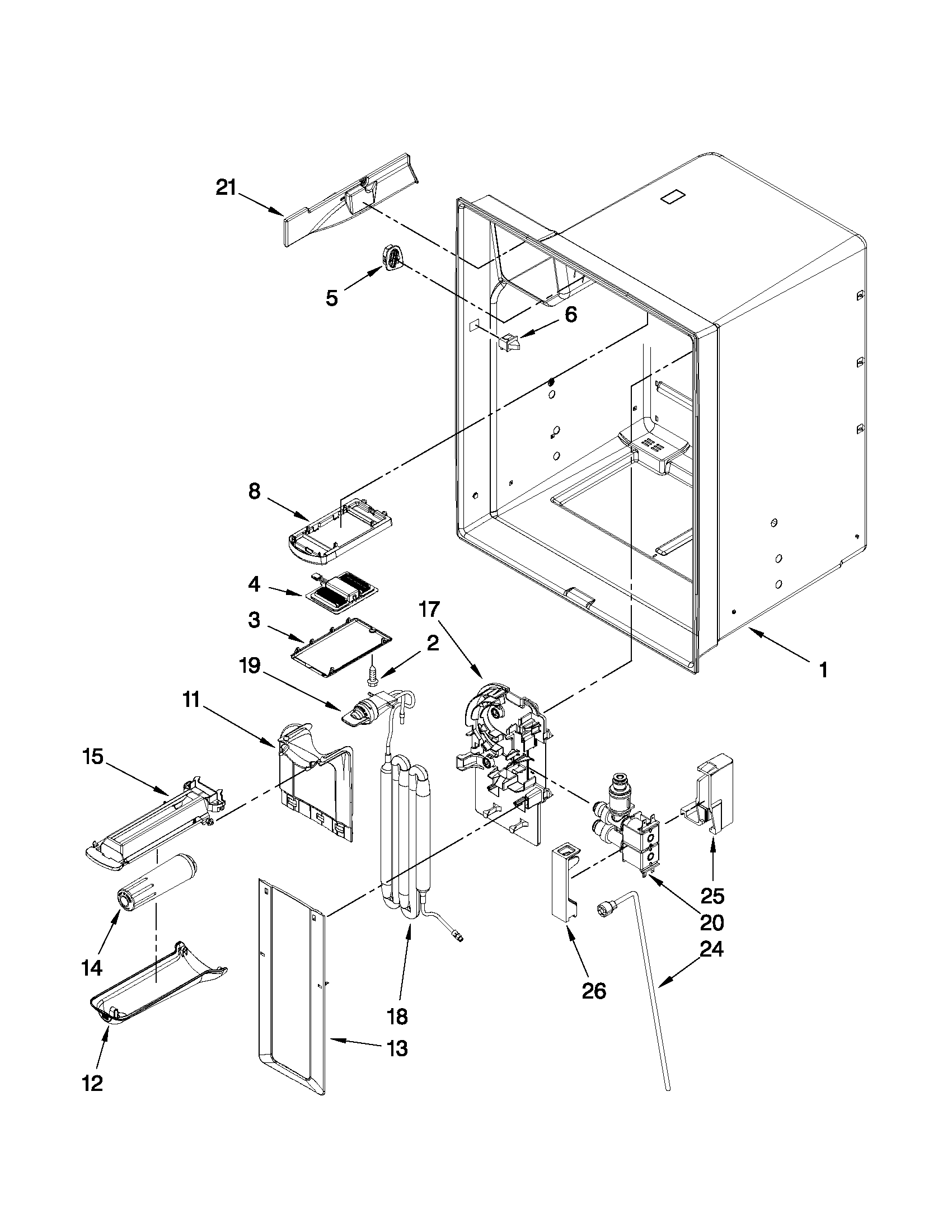 REFRIGERATOR LINER PARTS