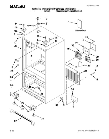 Cabinet parts