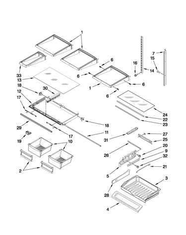 Shelf parts