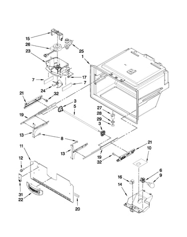 Freezer liner parts