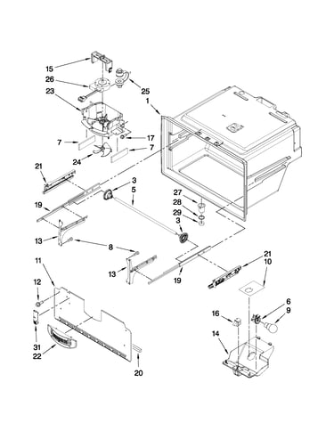 Freezer liner parts