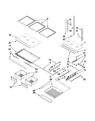 Shelf parts