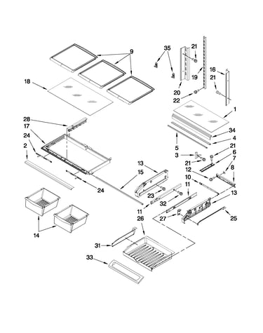 Shelf parts