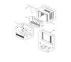 Whirlpool W5WCE105XW0 cabinet parts diagram