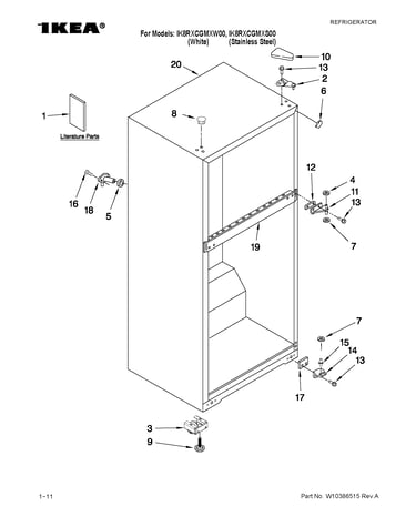Cabinet parts