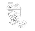 Ikea IK8RXCGMXS00 shelf parts diagram